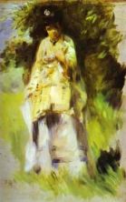 Haga click para ver la imagen ampliada woman standing by a tree.jpg